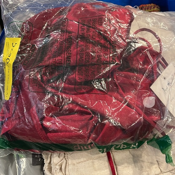 Amazon Just Quella Red Satin Strappy Dress, NWT - Picture 5 of 7